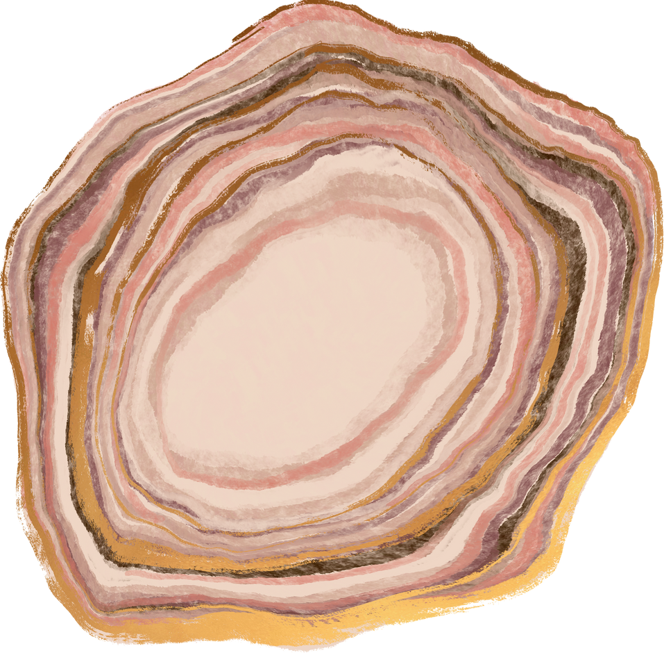 Marbleized Geode Sliced Stone Agate